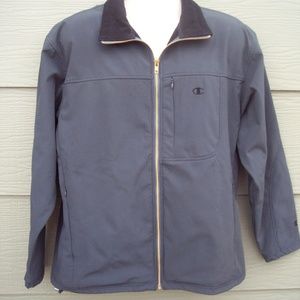 Champion Mens Windbreaker Zipper Jacket Sz M 46 In